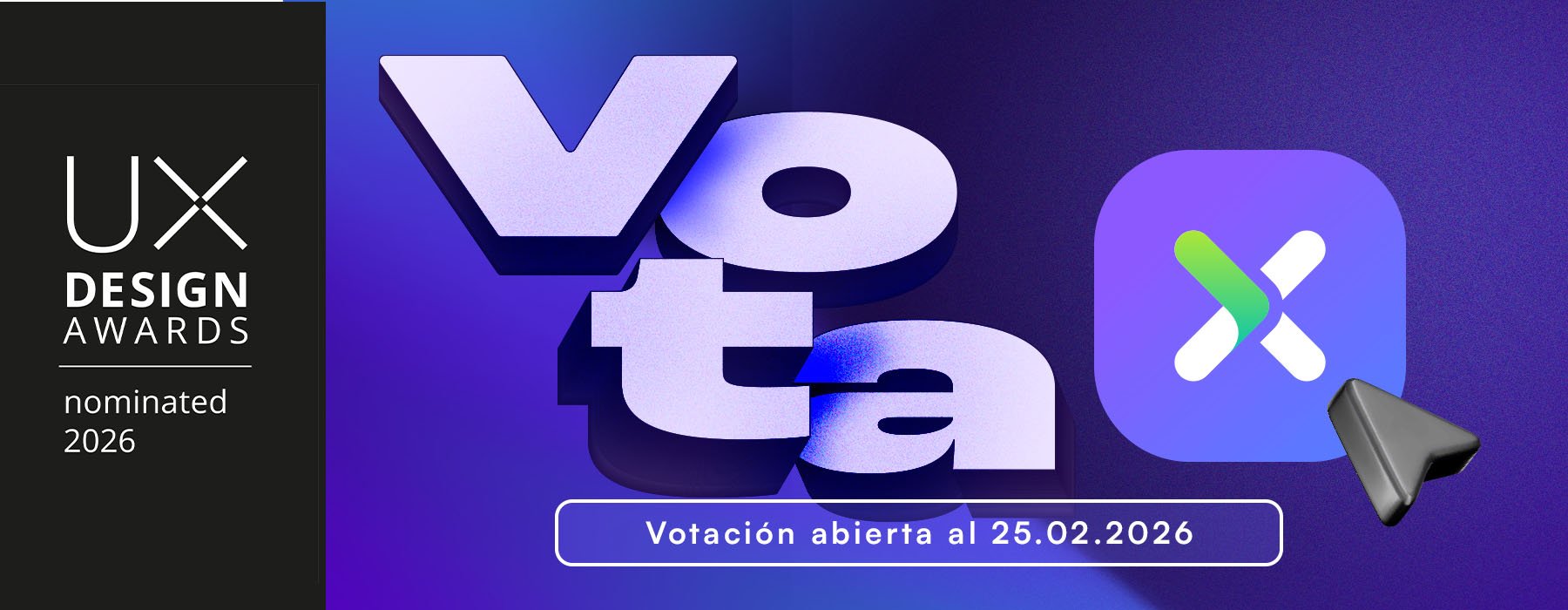 Vota UiX en UX Design Awards